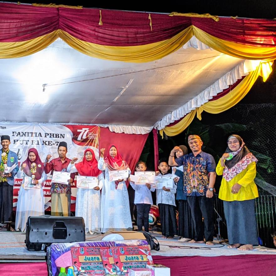 Festival Hadrah Pemerintah Desa Magersari dalam rangka memeriahkan HUT RI ke 77